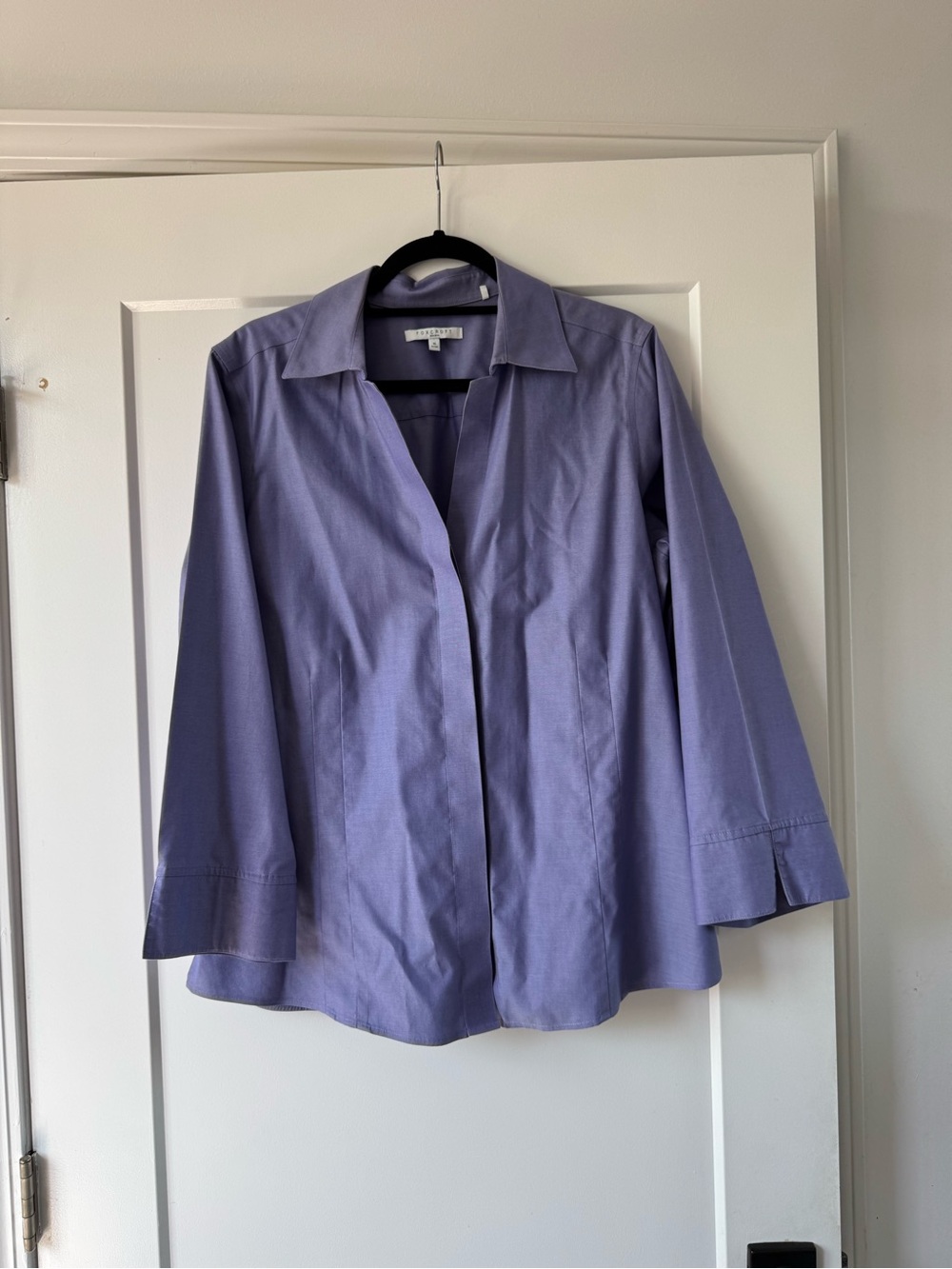 Foxcroft Lavender Button-Front Shirt